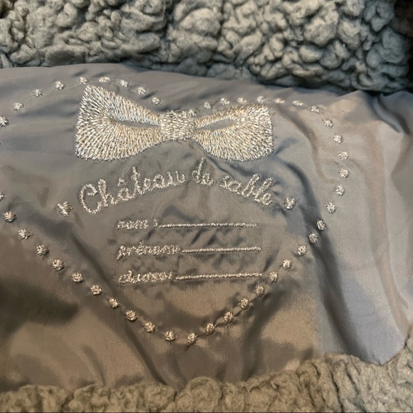 Château de sable Paris baby girl down feather gray puffer winter coat 18… - Picture 5 of 13